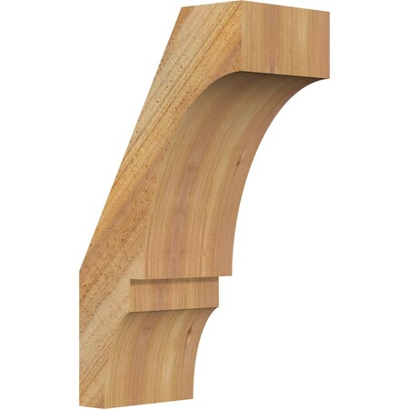 Ekena Millwork 6"W x 10"D x 18"H Balboa Rough Sawn Knee Brace, Western Red Cedar BRC06X10X18BOA00RWR